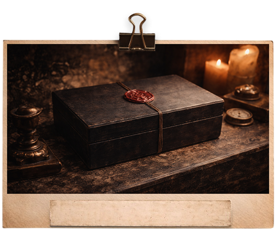 Sealed box close-up video